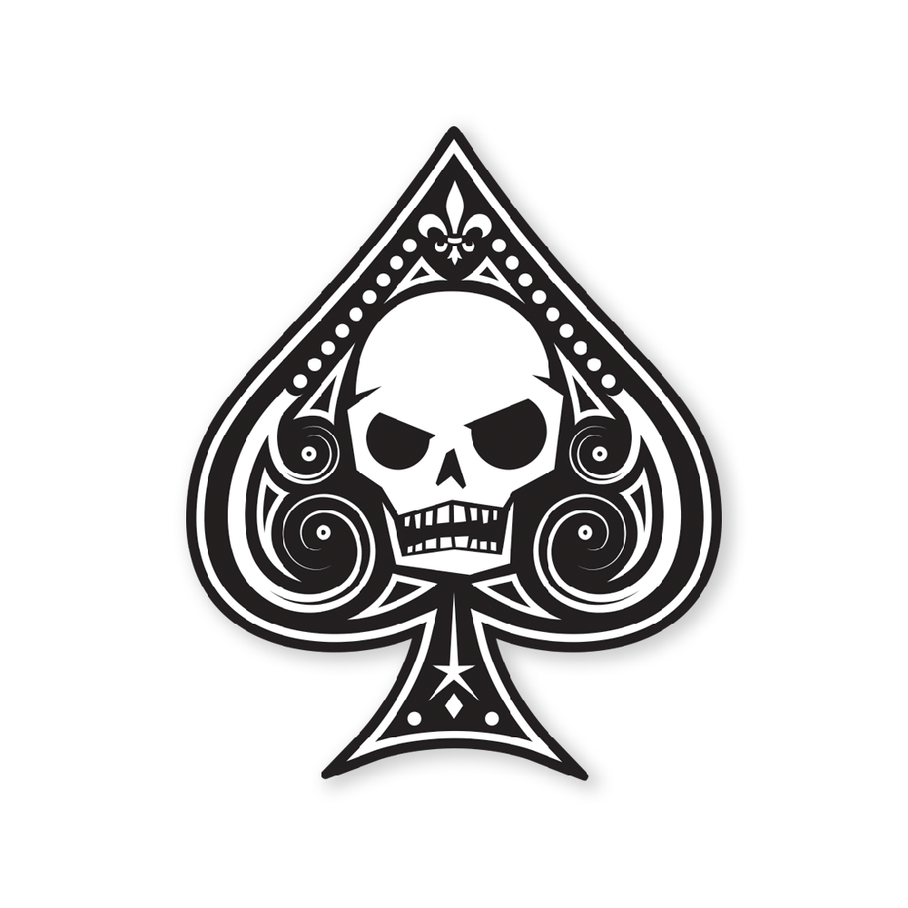 PDW | Memento Mori Ace Of Spades Sticker | Type 1 | Klistermärk